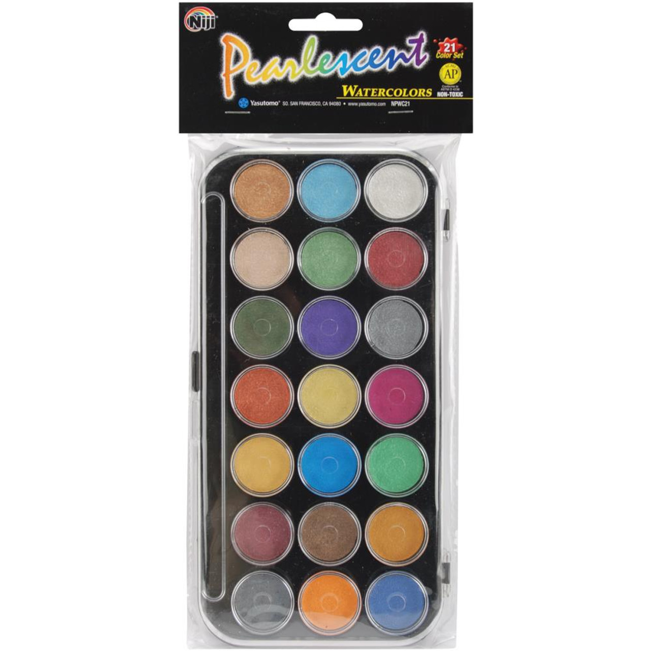 Yasutomo Pearlescent Watercolor Set 21 Colors