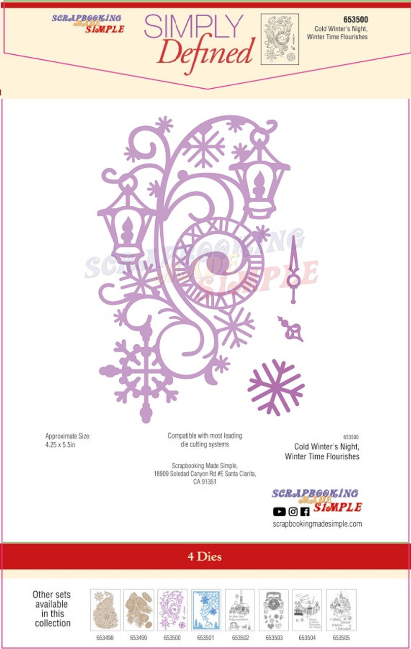 Simply Defined October 2019 Release Dies Set Cold Winter S Night