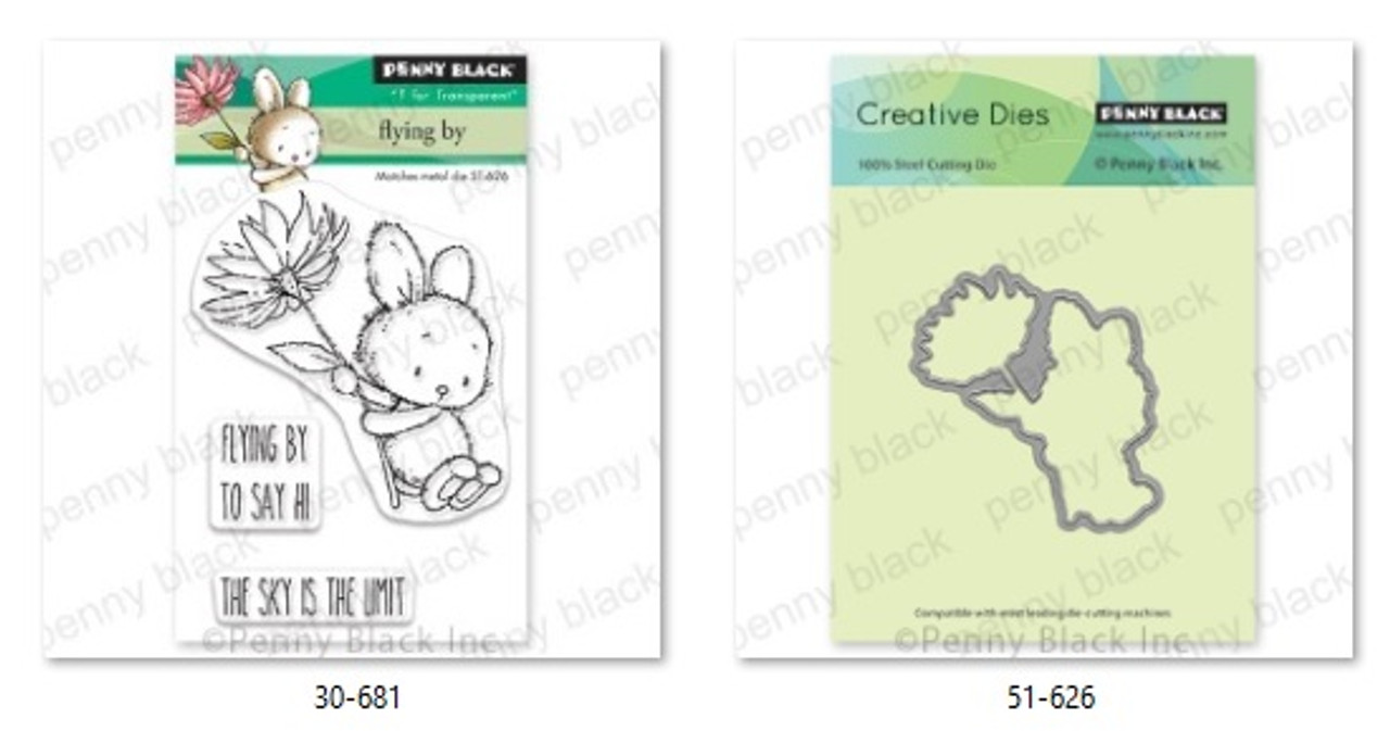 Penny Black Clear Stamp Dies Bundle Flying By Scrapbooking