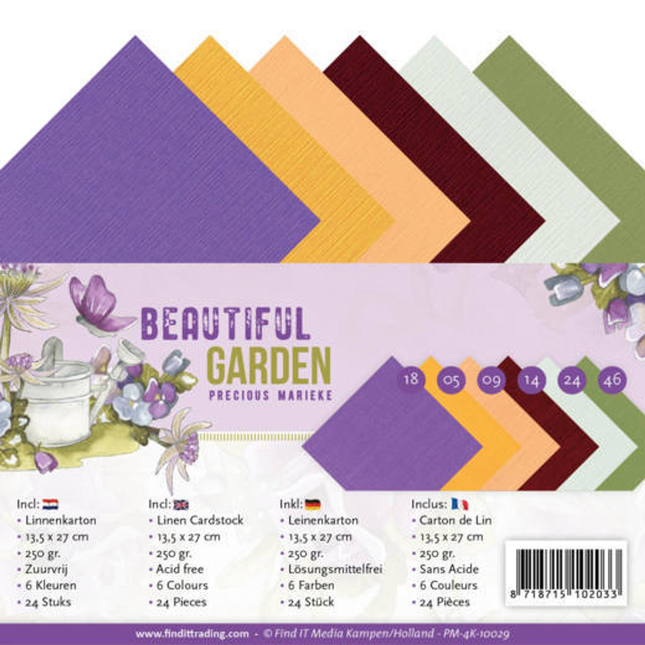 Find It Trading Beautiful Garden 4K Linen Cardstock Pack - Scrapbooking  Made Simple