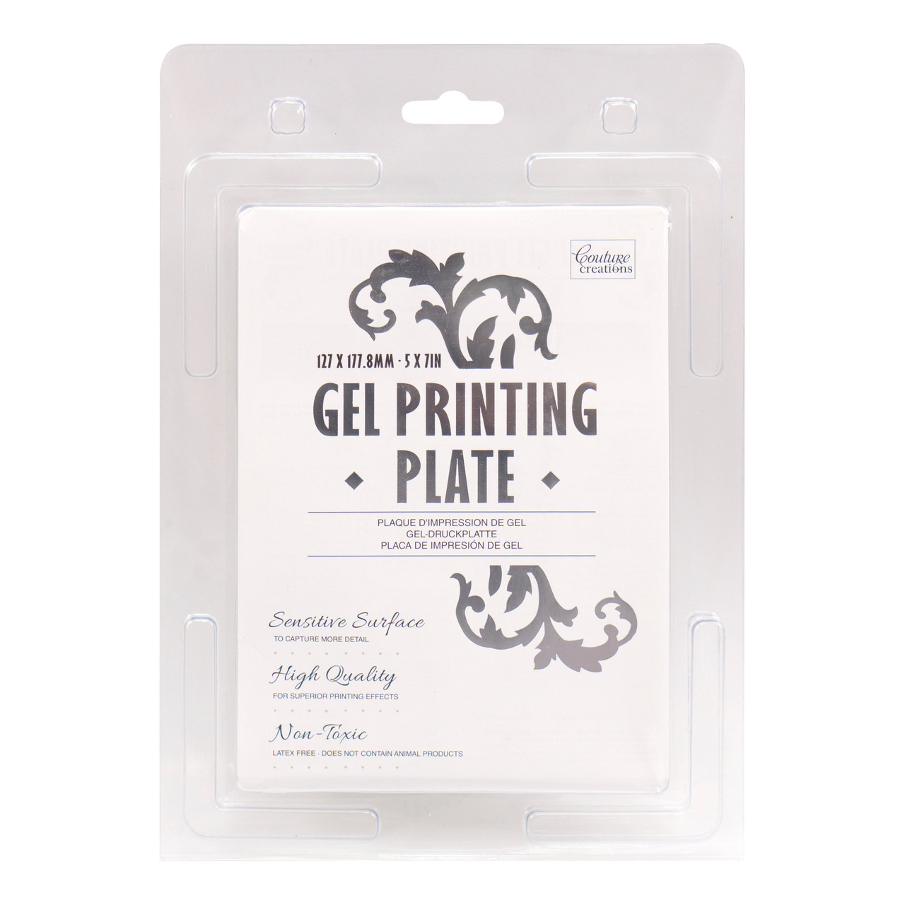 Couture Creations 5x7 Gel Printing Plate - Scrapbooking Made Simple