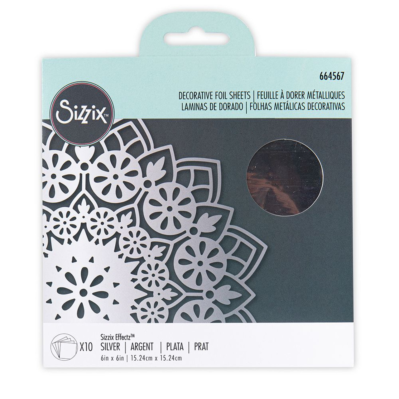 Sizzix Adhesive Sheets 6 by 6-Inch 10/Pack Multi Color