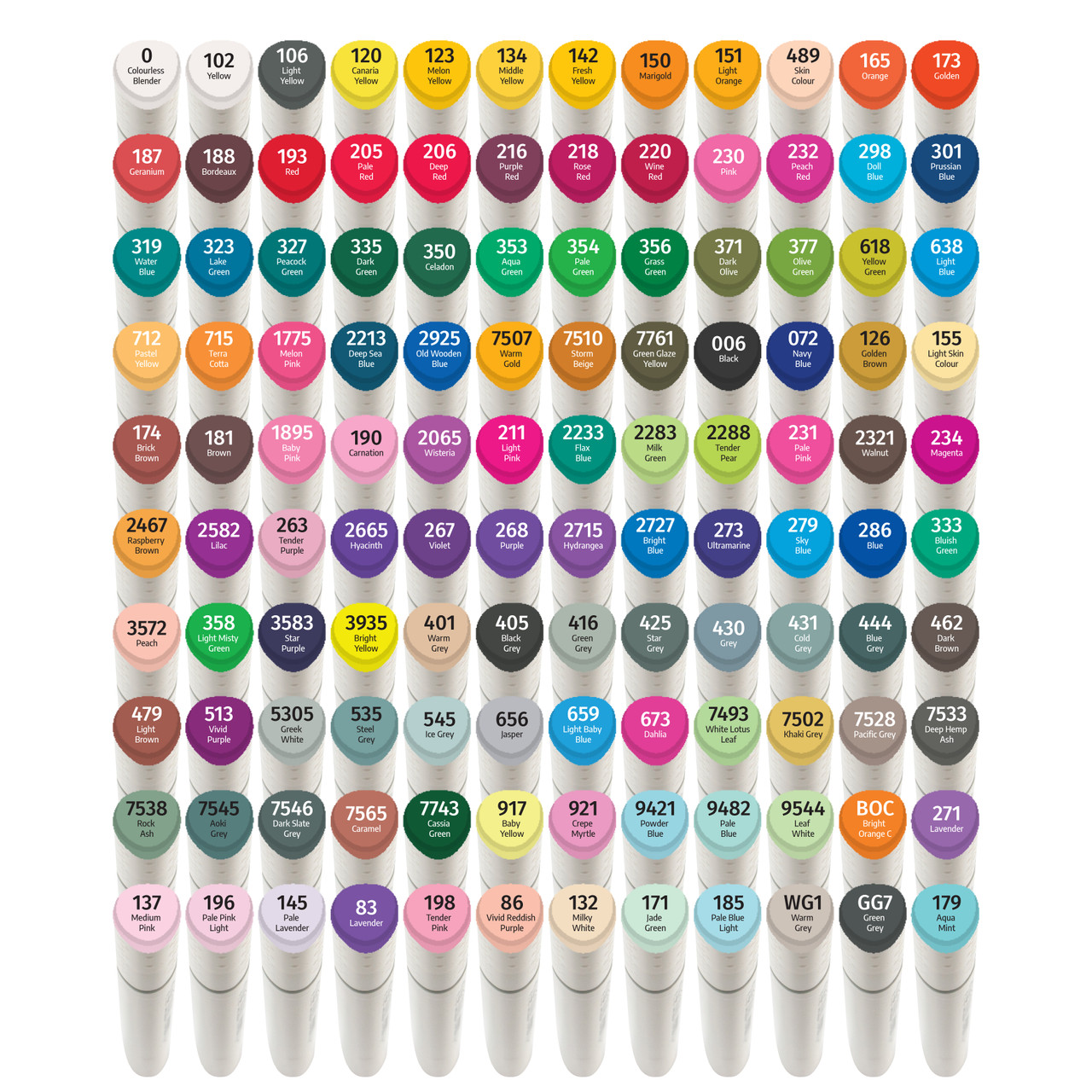 anono 60 Colors Alcohol Marker Dual Tip Marker Permanent Marker