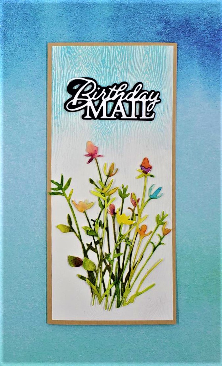 Memory Box Dies Backyard Floral Stems Scrapbooking Made Simple