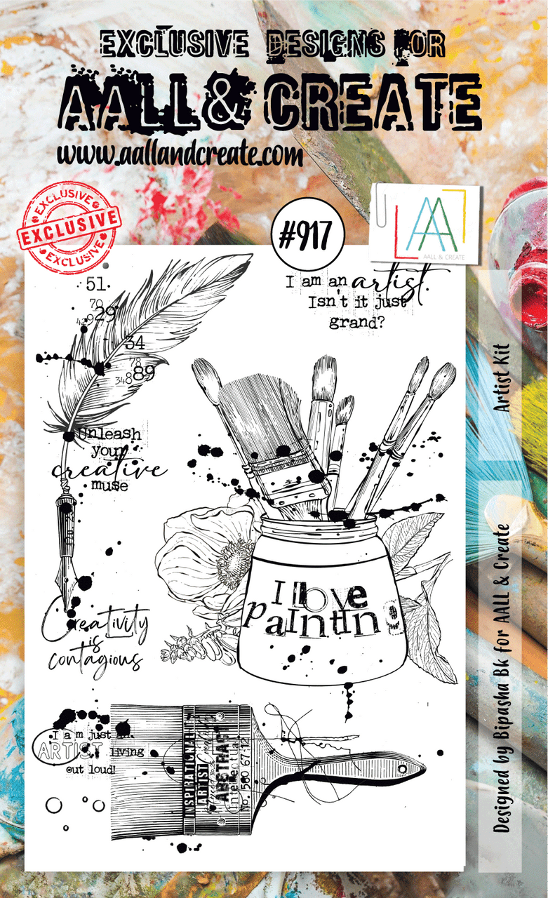 AALL & Create A6 Stamp Set Artist Kit Scrapbooking Made Simple
