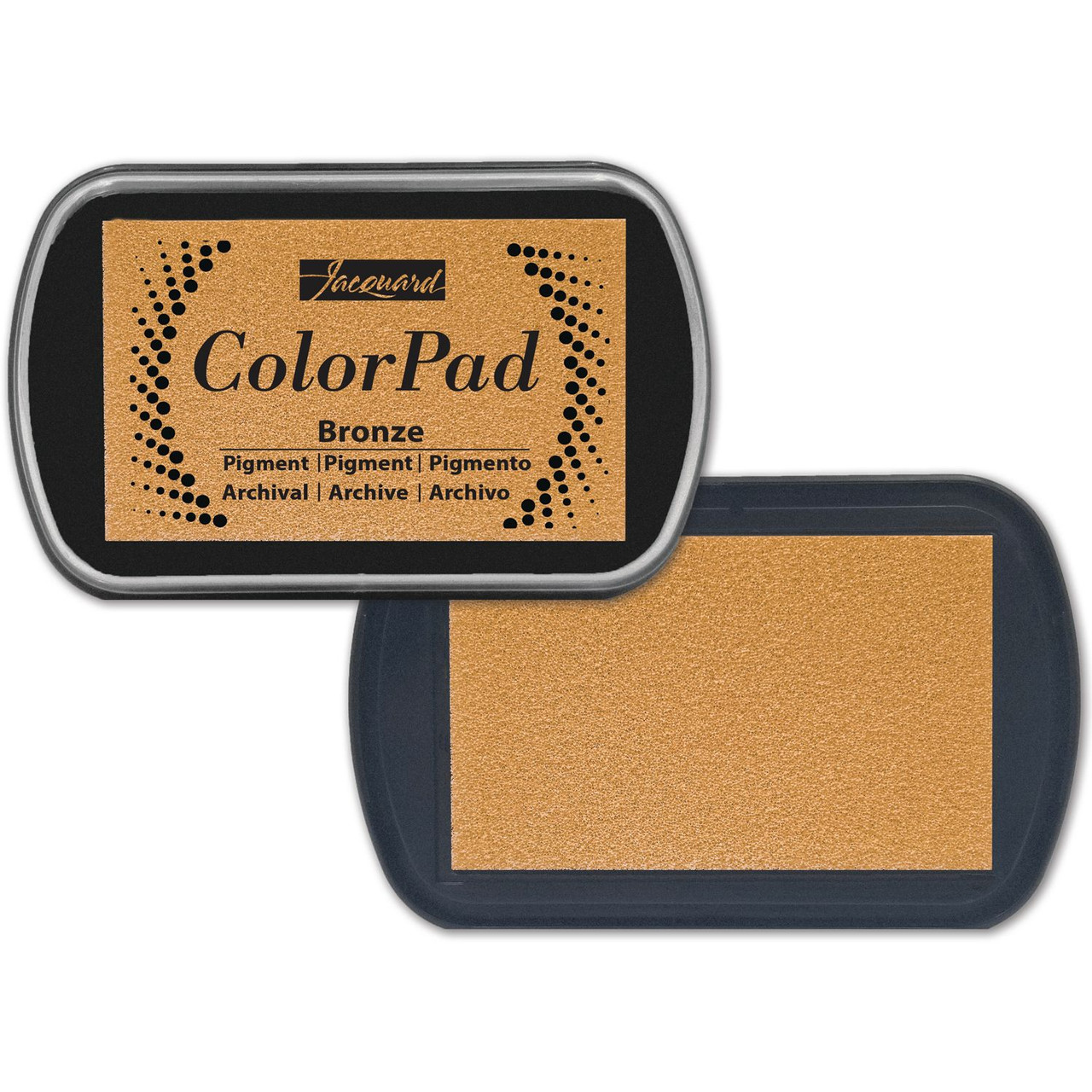 Jacquard Colorpad Metallic Pigment Ink Pad - Bronze - Scrapbooking Made ...