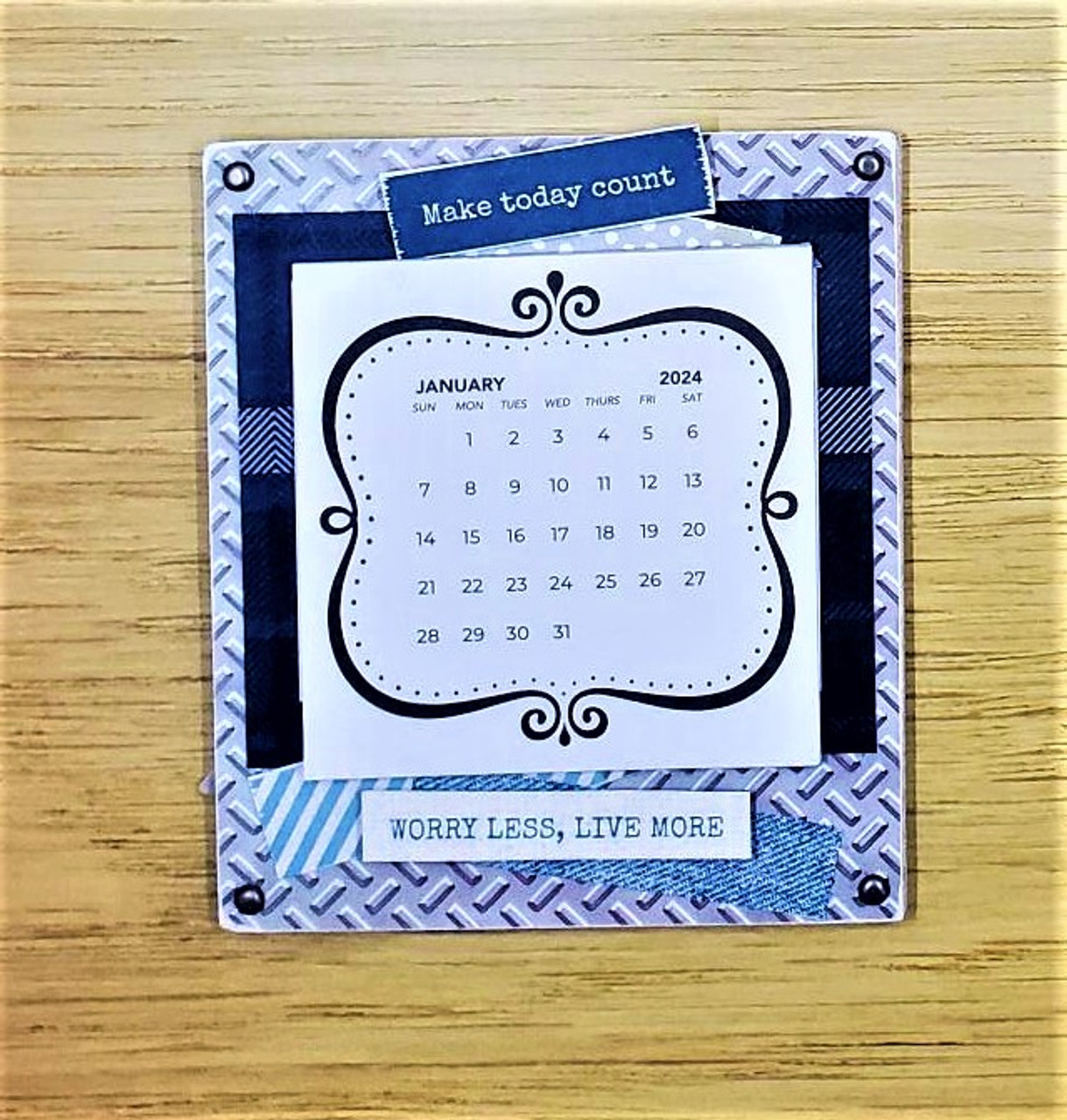 Stamping on 2024 Scrapbook Calendars