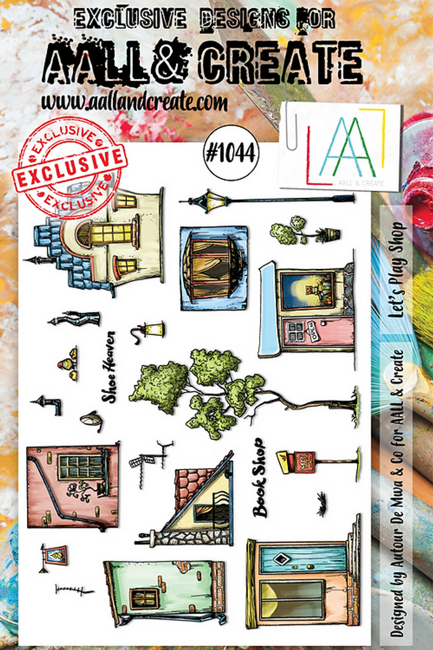 517 AALL & Create AALLtropolis Mix & Match Stamps Sets with Le Plume Markers  & Fusion Paint Brushes 