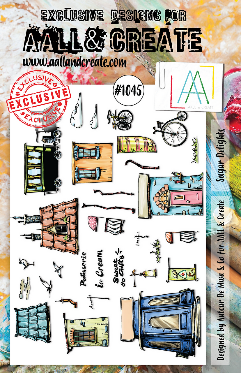 517 AALL & Create AALLtropolis Mix & Match Stamps Sets with Le Plume Markers  & Fusion Paint Brushes 