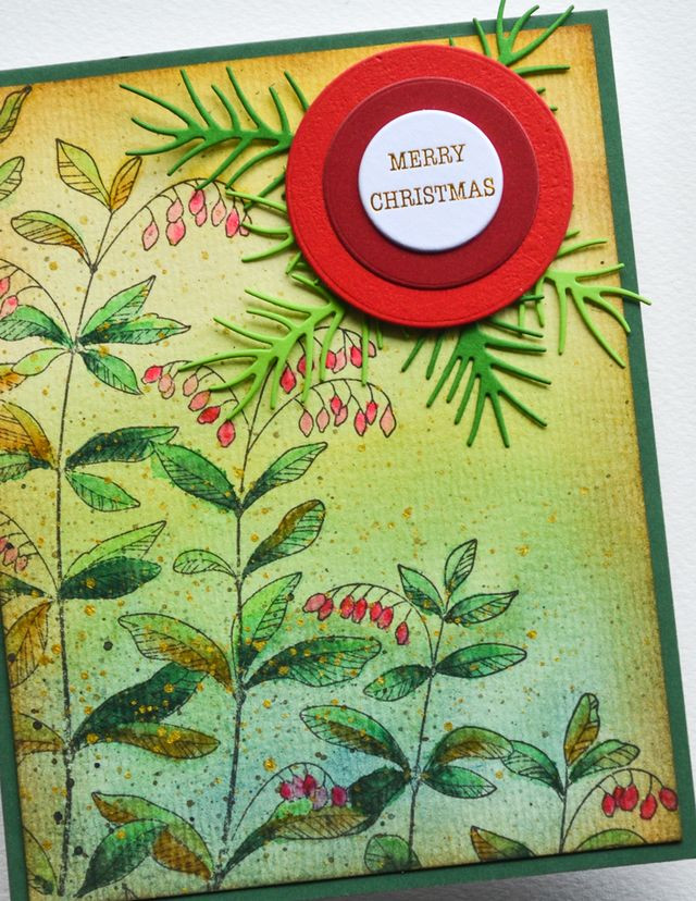 Memory Box Cling Stamp set - Leaves and Berries - Scrapbooking Made Simple