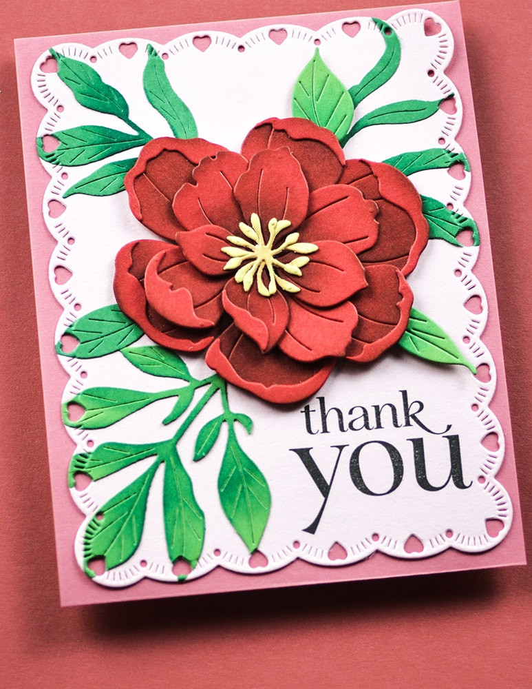 Memory Box Dies - Delightful Peony Blossom - Scrapbooking Made Simple