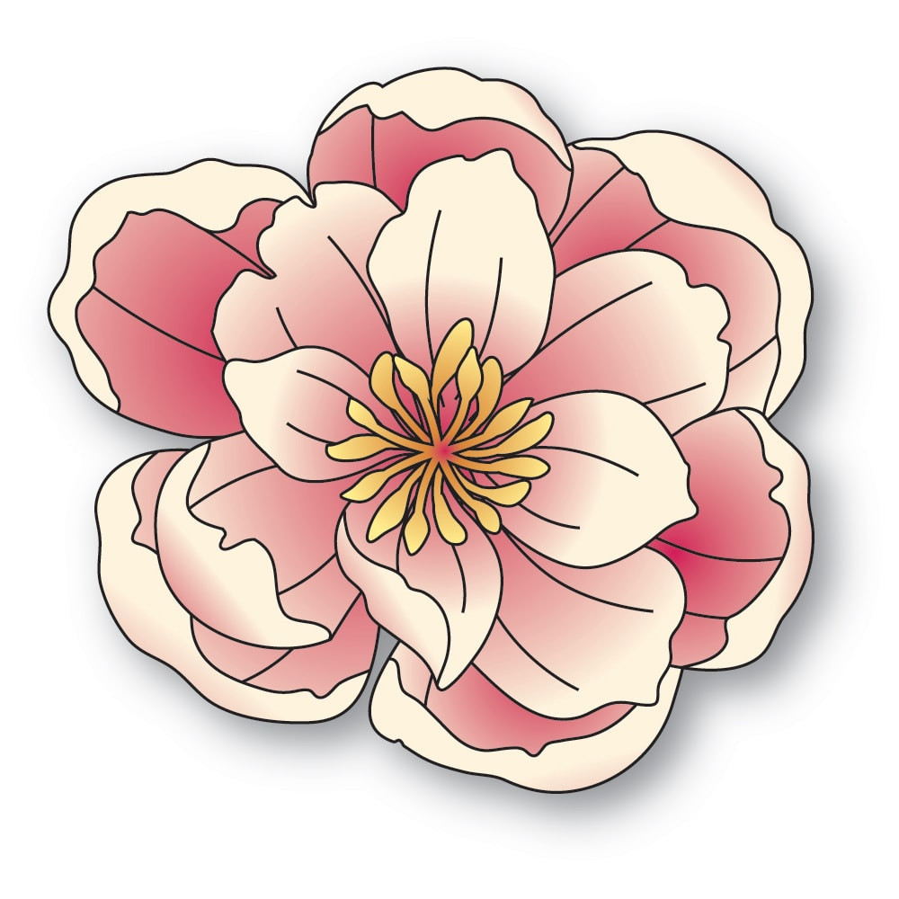 Memory Box Dies - Delightful Peony Blossom - Scrapbooking Made Simple