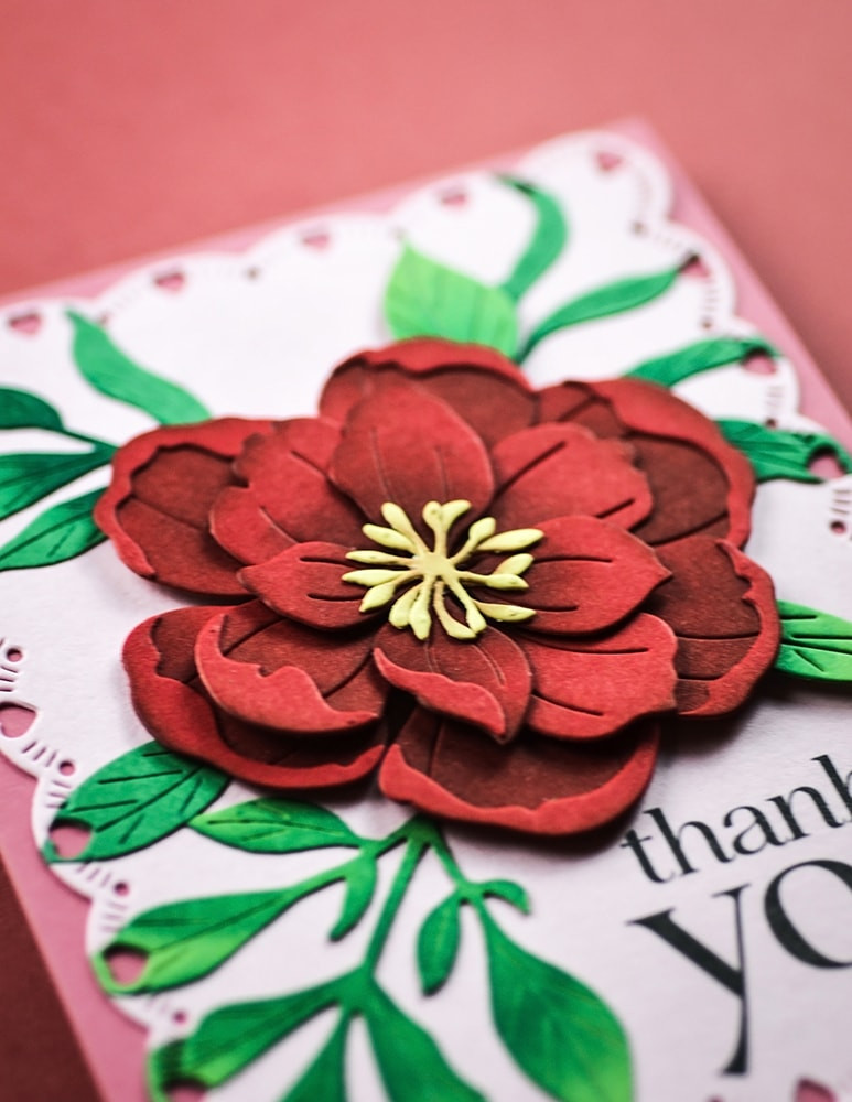 Memory Box Dies - Delightful Peony Blossom - Scrapbooking Made Simple
