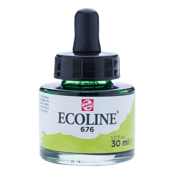 Royal Talens Ecoline Liquid Watercolour, 30ml Pipette Jar Grass