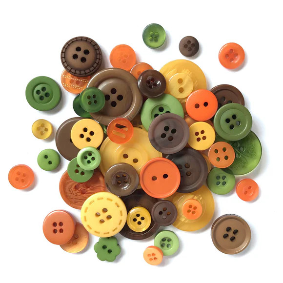 Buttons Galore DIY Button Wreath Kit - Autumn Bow - Scrapbooking Made ...