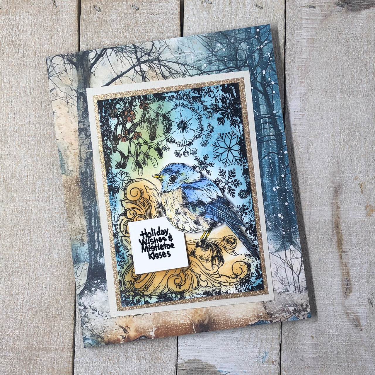 IndigoBlu A6 Cling Rubber Stamps - Rockin Robin - Scrapbooking Made Simple