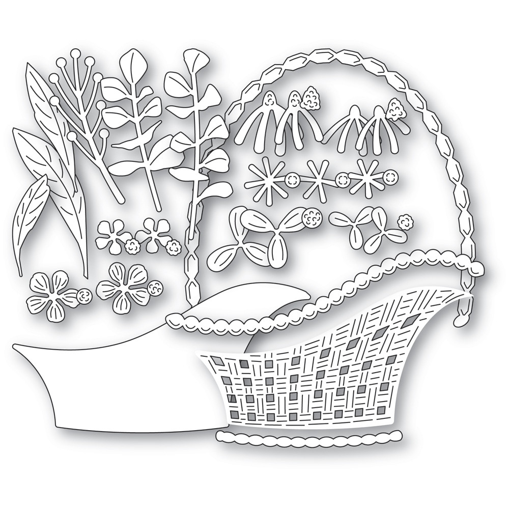 Memory Box Craft Dies - Arched Flower Basket - Scrapbooking Made Simple