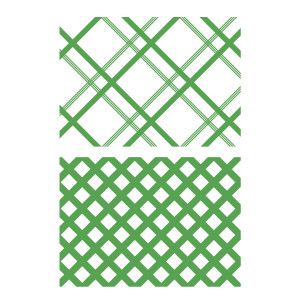 Simply Defined June 2018 Release Stamp Set (2/pk) - 5 x 7 Plaid Background