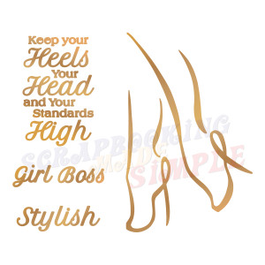 Simply Defined JAN 2020 Release Hotfoil Dies Set - Sweet & Sassy, Strutting