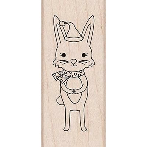 Hero Arts Wood Mounted Stamps - Winter Bunny