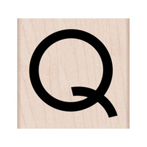 Hero Arts Wood Mounted Stamps - Art Deco 'Q'