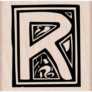 Hero Arts Wood Mounted Stamps - Illuminated 'R'