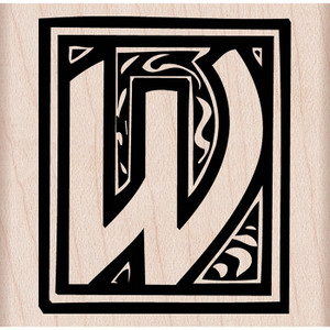 Hero Arts Wood Mounted Stamps - Illuminated 'W'
