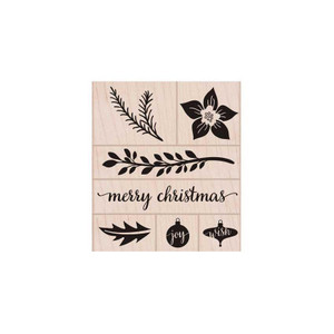 Hero Arts Wood Mounted Stamps - Christmas Time Trimmings