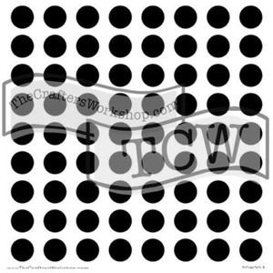 The Crafters Workshop 6x6 Stencils - Circle Grid