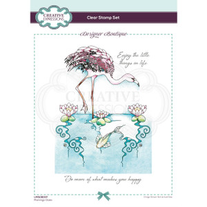 Creative Expressions Designer Boutique A5 Clear Stamps - Flamingo Oasis