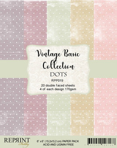 Reprint 6x6in Paper Pad - Basic Dots