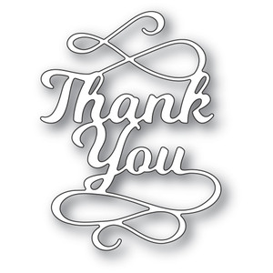 Memory Box Poppystamps Dies - Thank You Flourish Memory Box Poppystamps Dies - Thank You Flourish