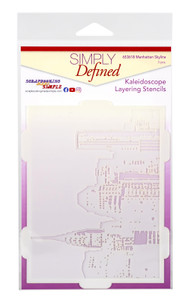 Simply Defined Kaleidoscope Layering Stencils MAR 2021 Release - Manhattan Skyline