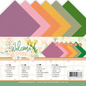 Find It Trading Amy Design Enjoy Spring - Linen Cardstock Pack -  Scrapbooking Made Simple