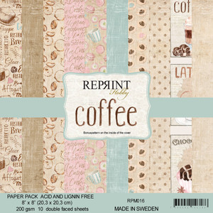 Reprint 8x8in Paper Pad Collection Pack - Coffee