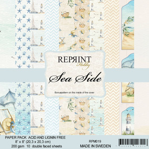 Reprint 8x8in Paper Pad Collection Pack - Seaside