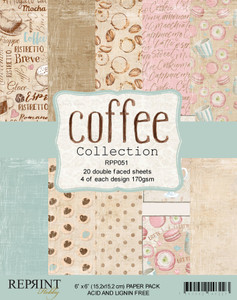 Reprint 6x6in Paper Pad Collection Pack - Coffee