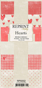 Reprint 4x8in Slimline Collection Pack - Hearts