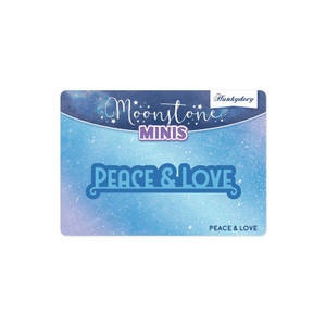 Hunkydory Christmas Sentiments Moonstone Minis - Peace & Love Hunkydory Christmas Sentiments Moonstone Minis - Peace & Love