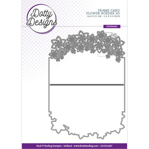 Find-It Trading Dottie Designs A5 Frame Dies - Flower Border