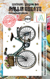 AALL & Create A7 Clear Stamps - Spokes & Stars