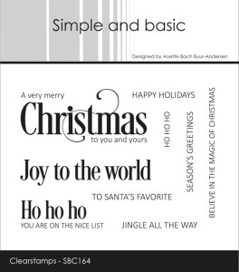 Simple and Basic Clear Stamps Set - Merry Christmas Simple and Basic Clear Stamps Set - Merry Christmas