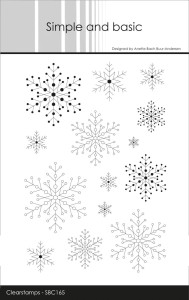 Simple and Basic Clear Stamps Set - Snowflake Background Simple and Basic Clear Stamps Set - Snowflake Background