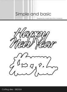 Simple and Basic Dies - Happy New Year Simple and Basic Dies - Happy New Year