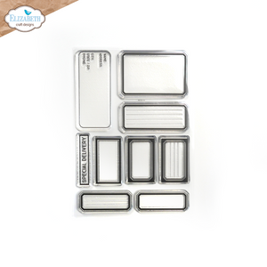 Elizabeth Craft Designs Planner Essentials Clear Stamps - Retro Labels 2 Elizabeth Craft Designs Planner Essentials Clear Stamps - Retro Labels 2