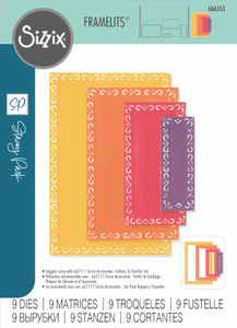 Sizzix Framelits Die Set 9PK Fanciful Framelits by Stacey Park - Renee Deco Rectangles Sizzix Framelits Die Set 9PK Fanciful Framelits by Stacey Park - Renee Deco Rectangles