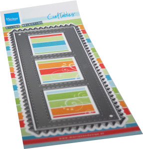 Marianne Design Craftables Die - Slimline 3 Squares Marianne Design Craftables Die - Slimline 3 Squares
