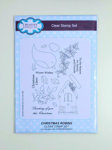 Creative Expressions Clear Stamp Set - Christmas Robins