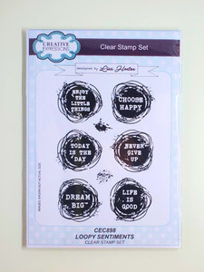 Creative Expressions Clear Stamp Set - Loops Sentiments