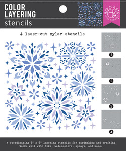Hero Arts Stencils - Color Layering Snowflake